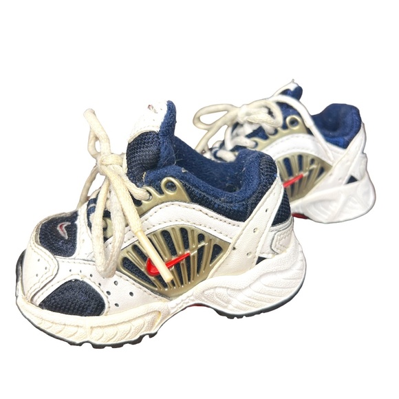 Vintage 2005 Baby Infant Nike Lace Up Sneakers US 2.5C - Picture 1 of 7